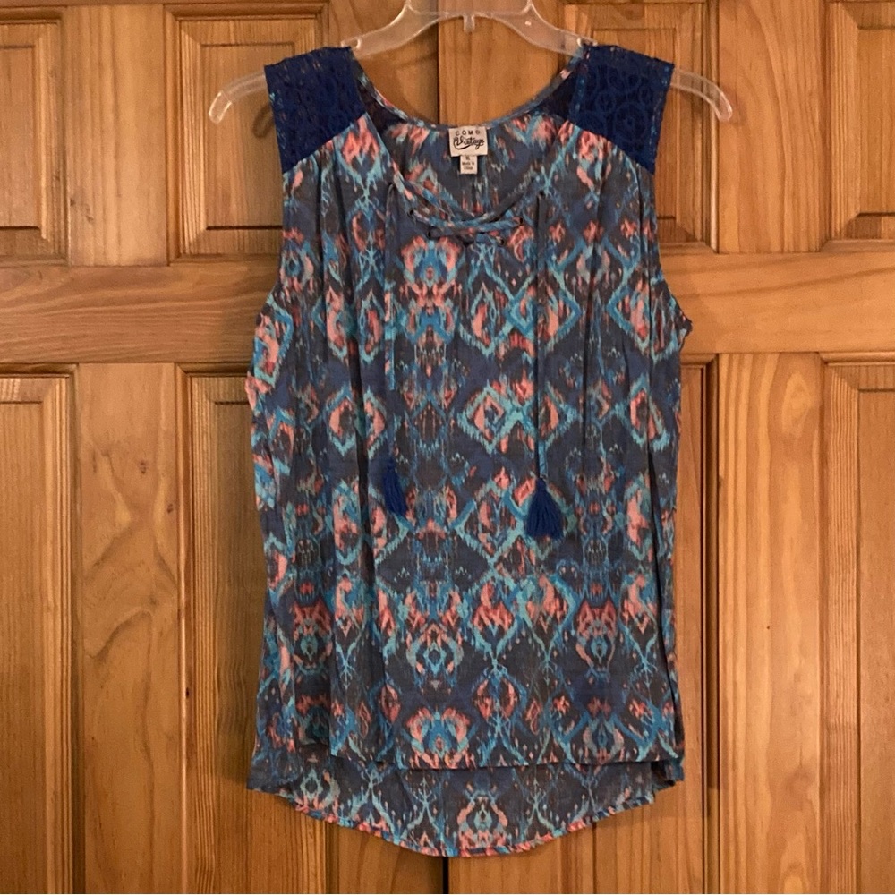 NWOT Vintage Como Vintage Top Blouse Size XL